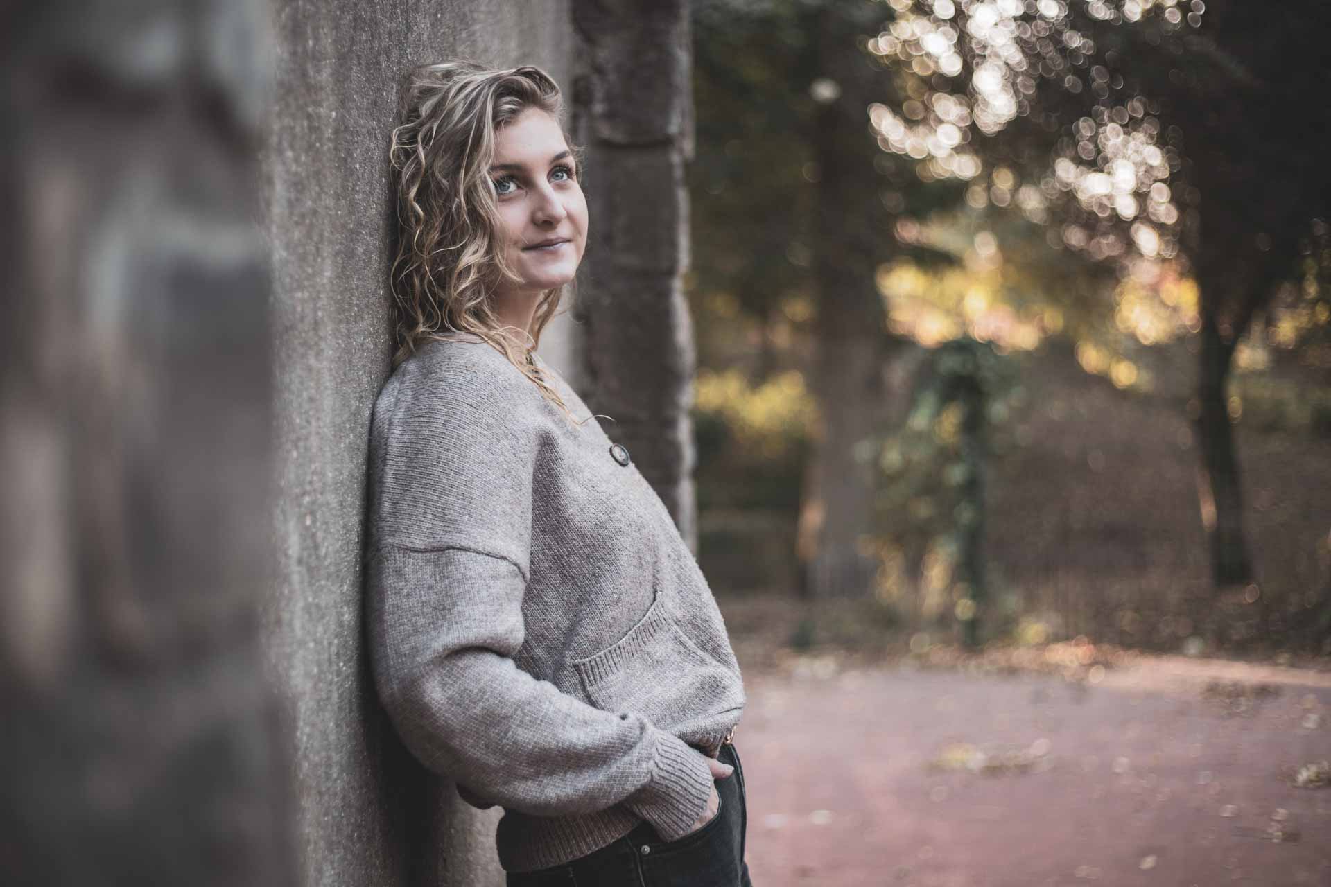 shooting portrait femme extérieur